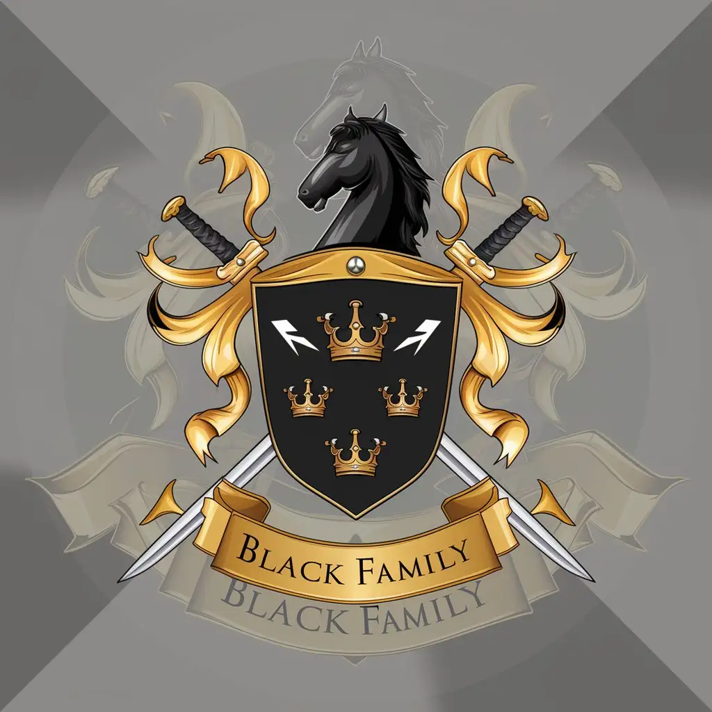 LOGO-Design-for-Coat-of-Arms-of-the-Black-Family-Elegant-Shield-with-Heritage-Theme