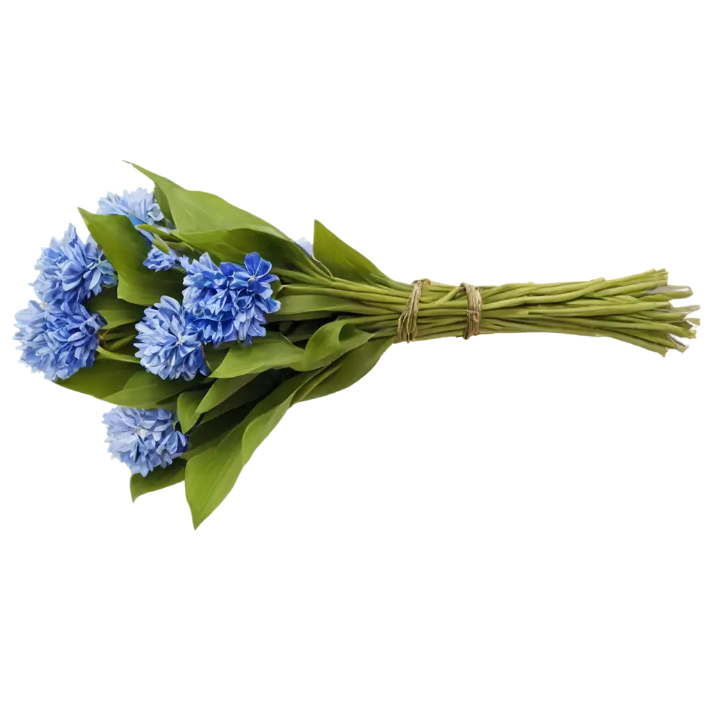 Bouquet-of-Blue-Flowers-PNG-Image-Perfect-for-Digital-Designs-and-Prints