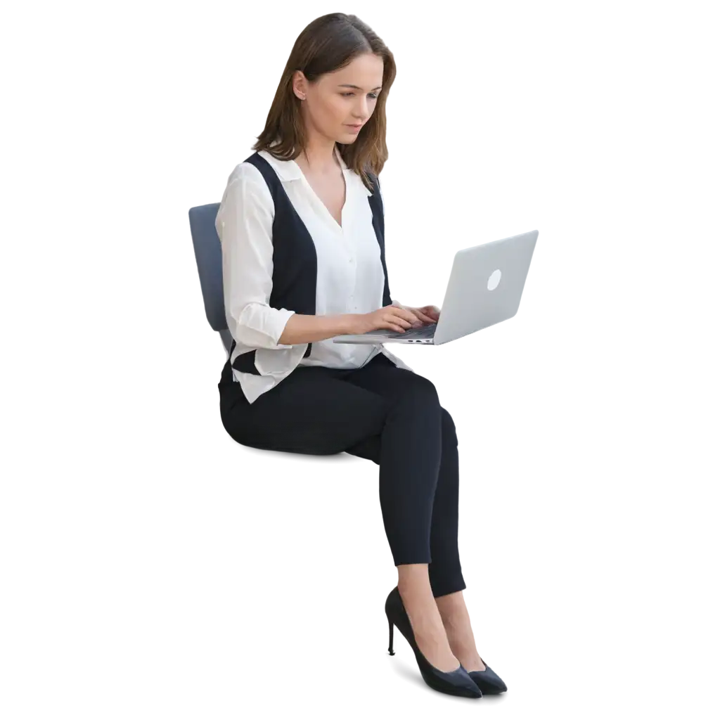 Professional-Woman-at-Computer-PNG-Image-Enhance-Your-Digital-Content-with-HighQuality-Visuals