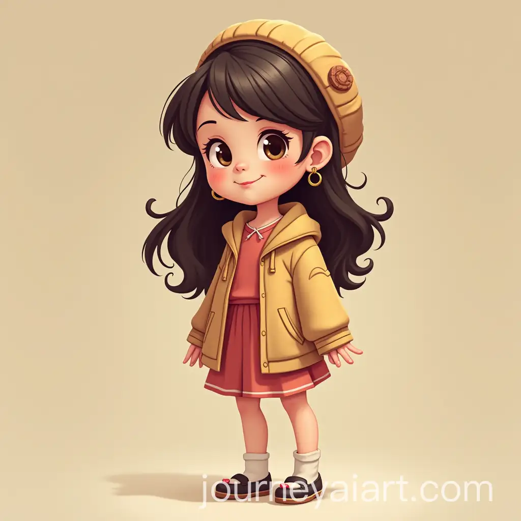 Animated-Girl-with-Vibrant-Expressions-and-Colorful-Background