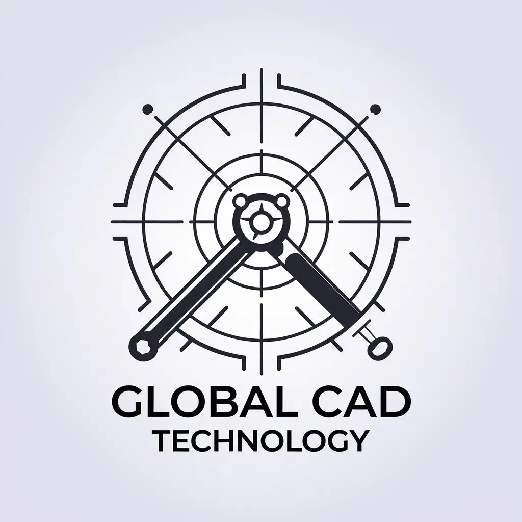 LOGO Design for Global CAD Technology MeasurementBased Symbol with Modern Tech Industry Aesthetic