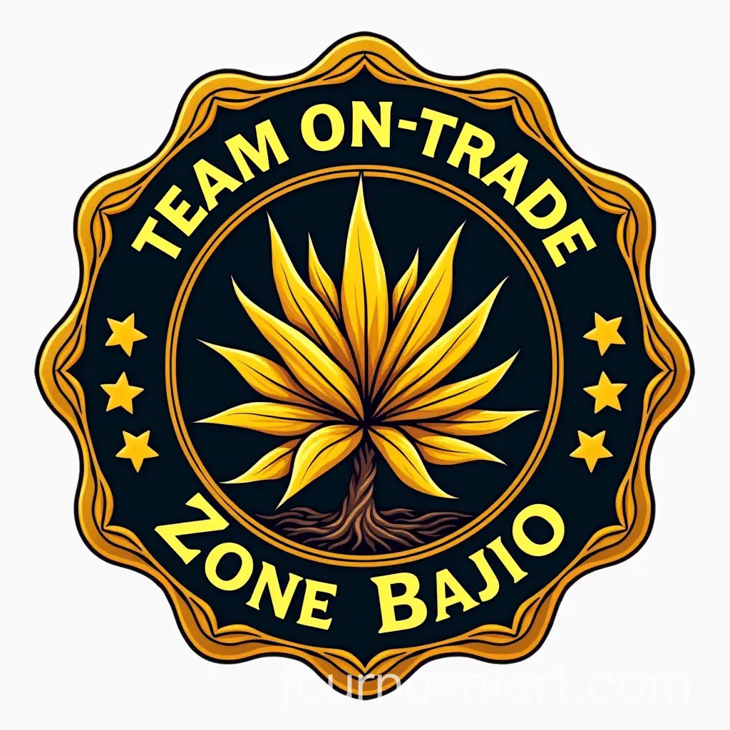 Dolarized-Insignia-with-Golden-Agave-and-Text-Elements