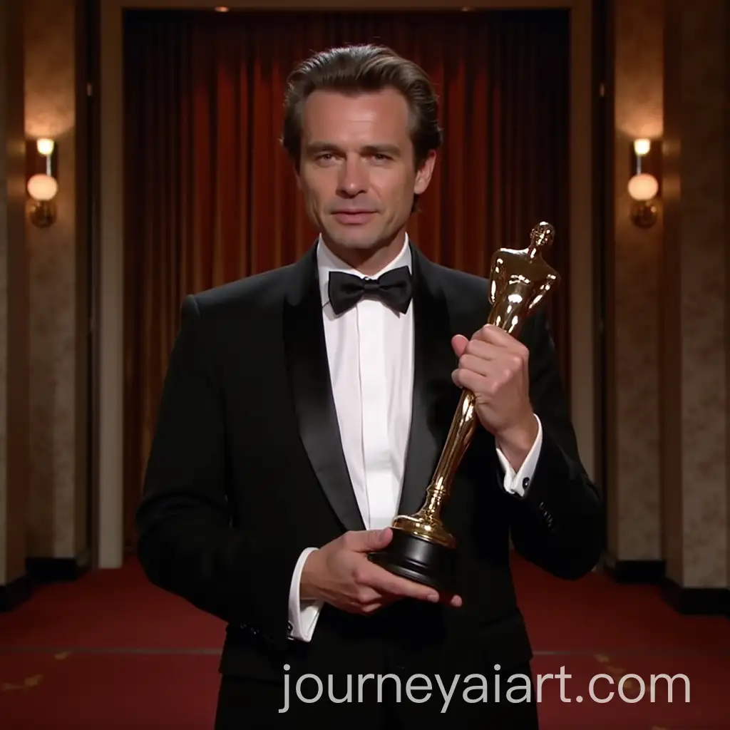 River-Phoenix-in-Tuxedo-Receiving-Award