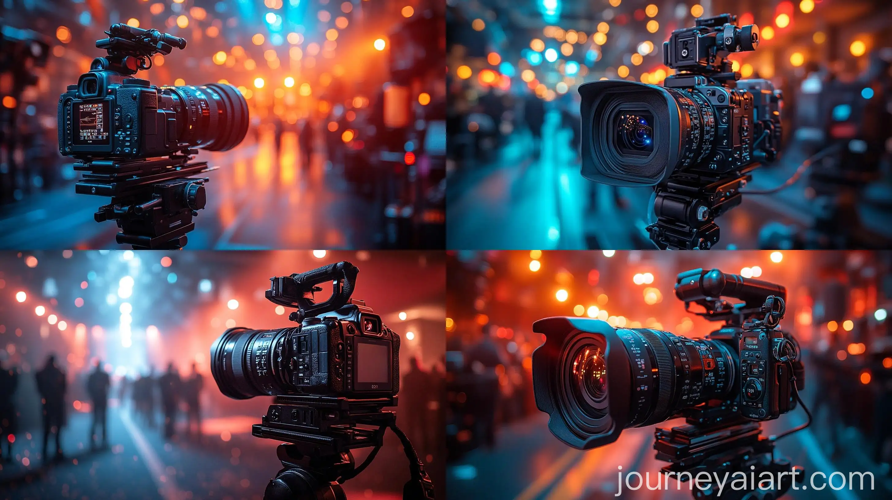 Professional-Camera-in-Brightly-Lit-Studio-Ready-for-Live-Event