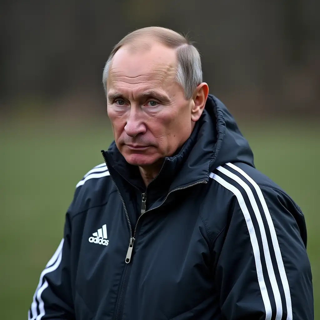 Putin in Adidas sportswear