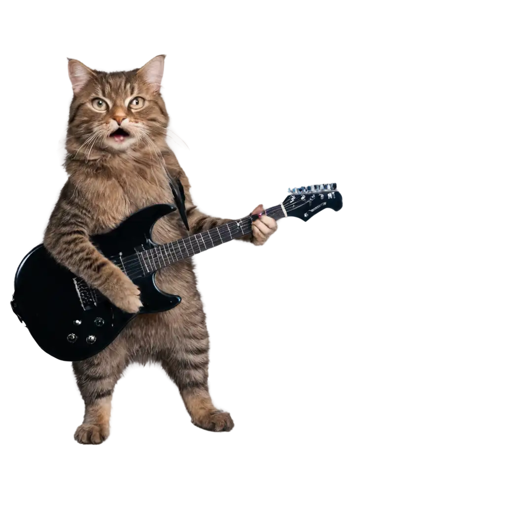 Rocking-Cat-Singing-Music-PNG-Image-HighQuality-Artwork-for-Digital-Use