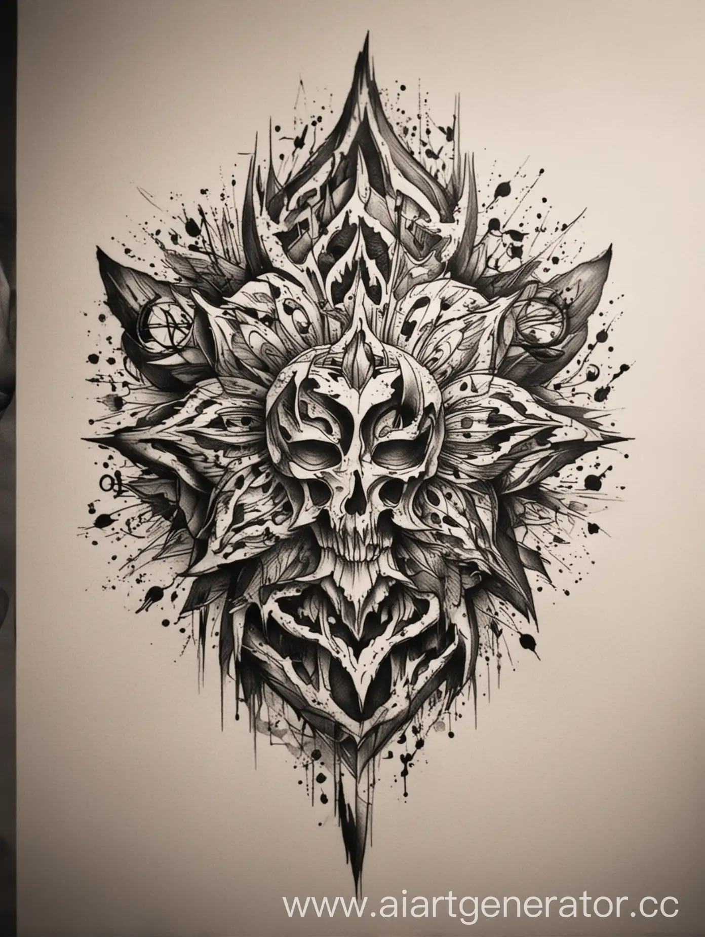 Innovative-Tattoo-Design-Sketch-A-Fusion-of-Art-and-Personality