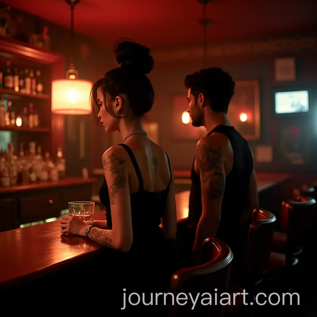 Moody-Barroom-Scene-with-Amy-Winehouse-Style-Woman-and-Whiskey-Glass