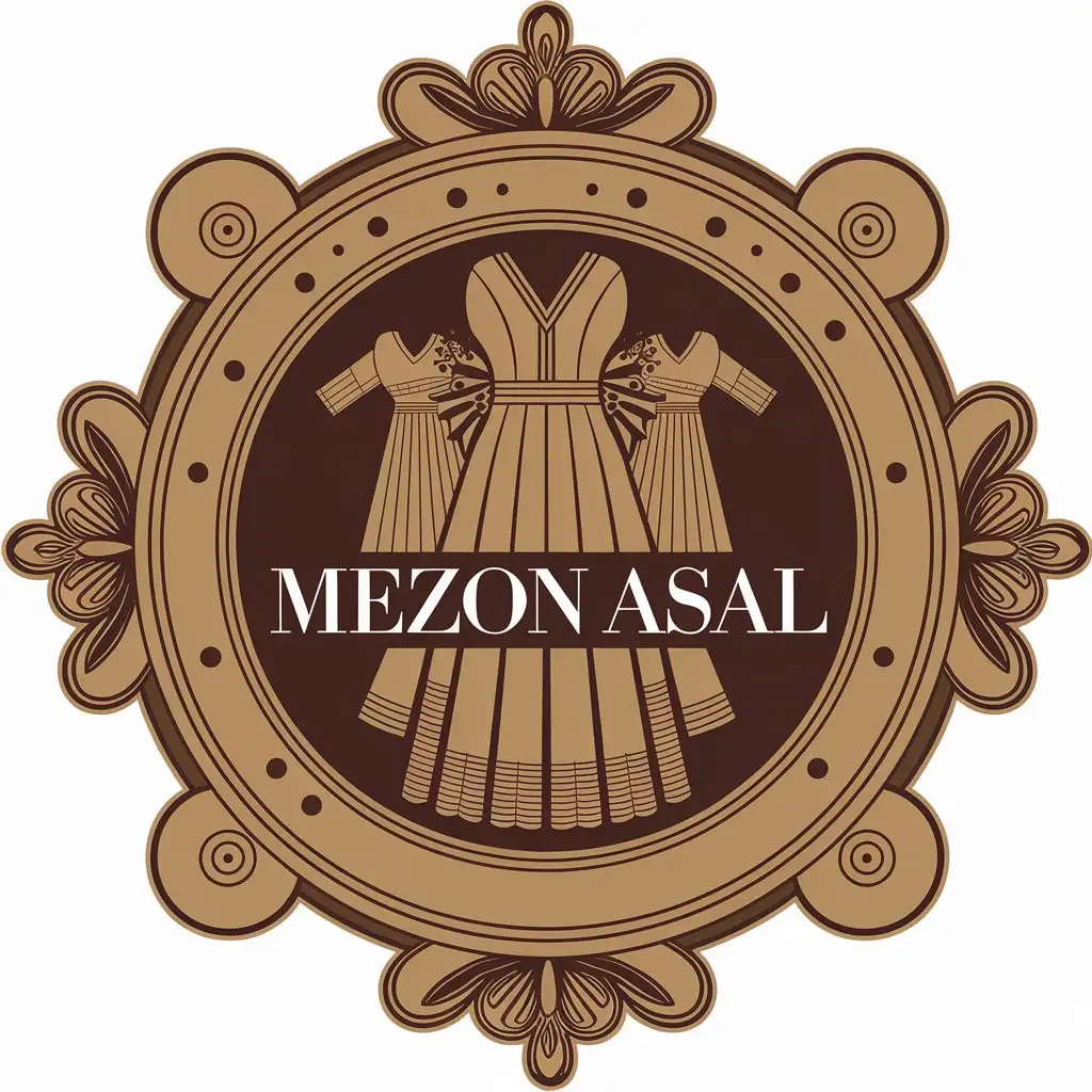 LOGO-Design-For-Mezon-Asal-Dresses-Theme-in-Vector-Style