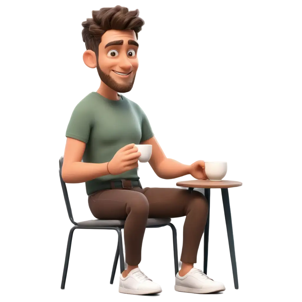 3D-Cartoon-Man-Enjoying-a-Hot-Cup-of-Coffee-PNG-Image-Creation