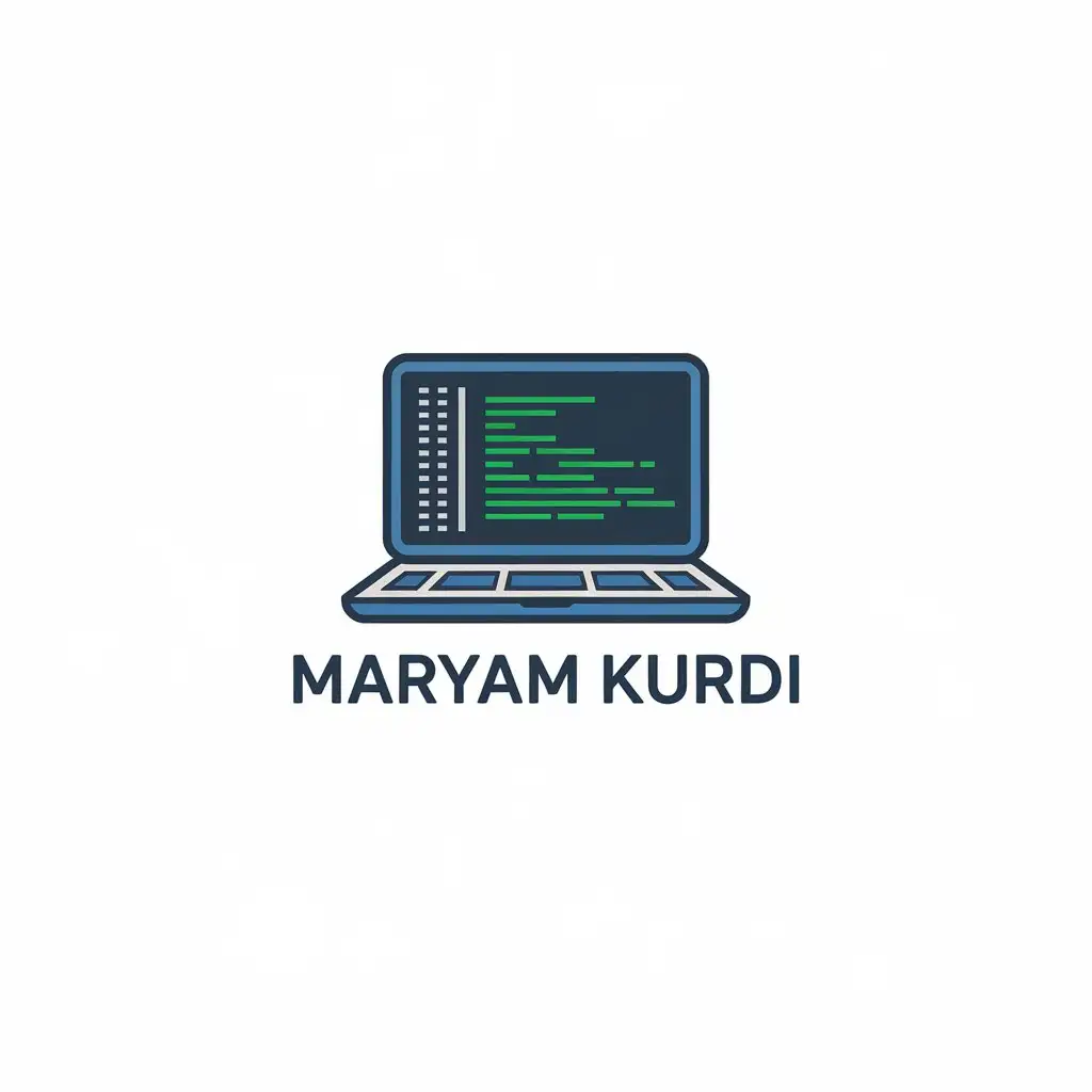 LOGO-Design-for-Maryam-Kurdi-Modern-Laptop-Symbol-in-Vector-Style