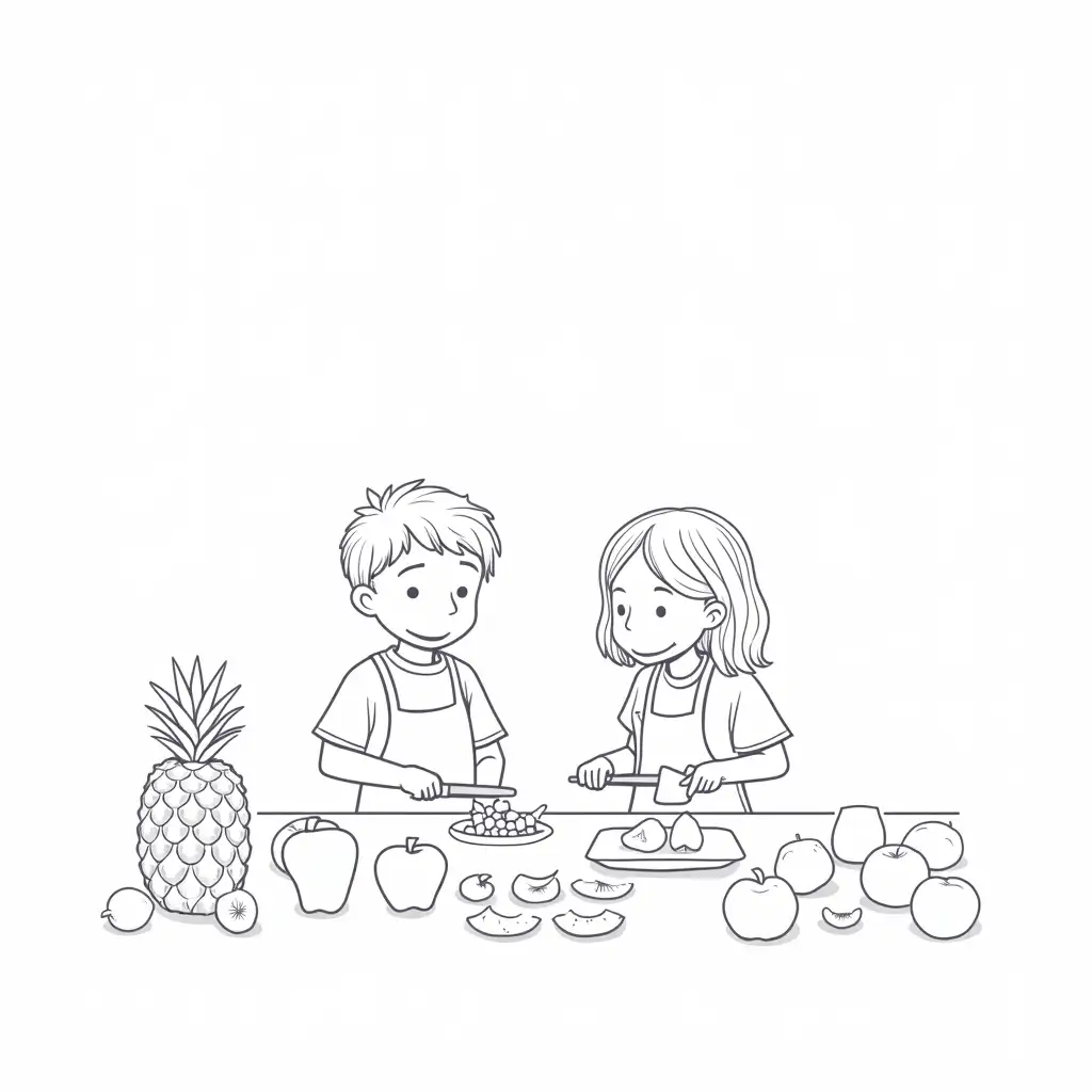 Children-Making-Fruit-Salad-with-Apples-Grapes-and-Yogurt