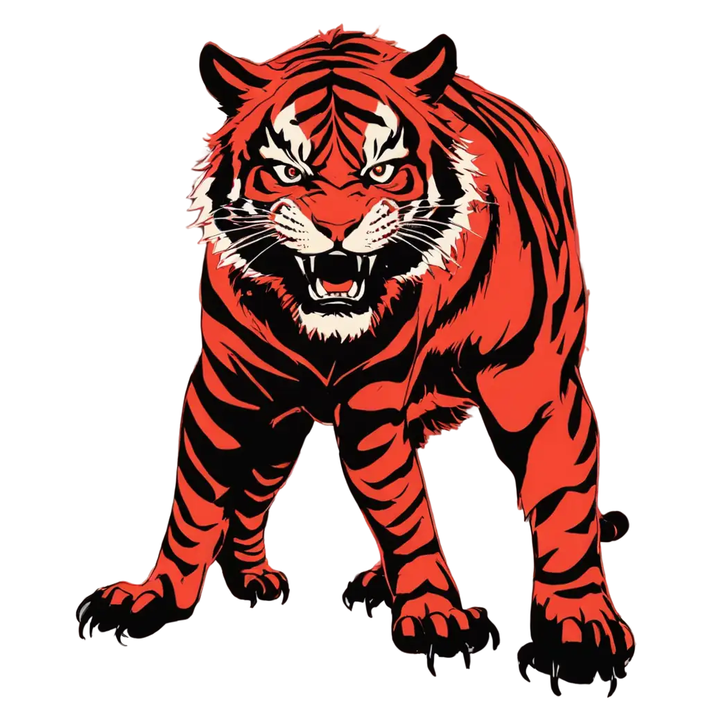 Red-and-Black-Vicious-Tiger-Anime-Style-PNG-HighQuality-DetailRich-Image-for-Digital-Use