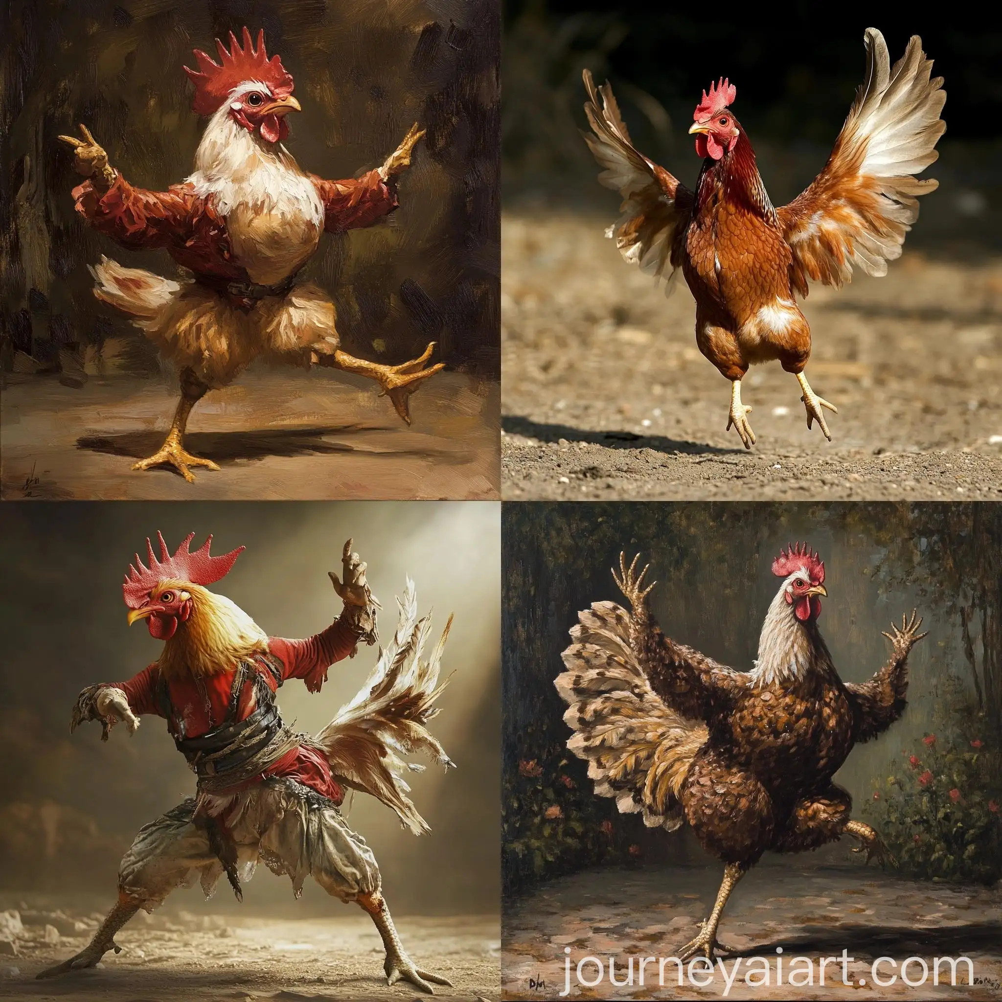 Elegant-Brown-Ranger-Chicken-Ballet