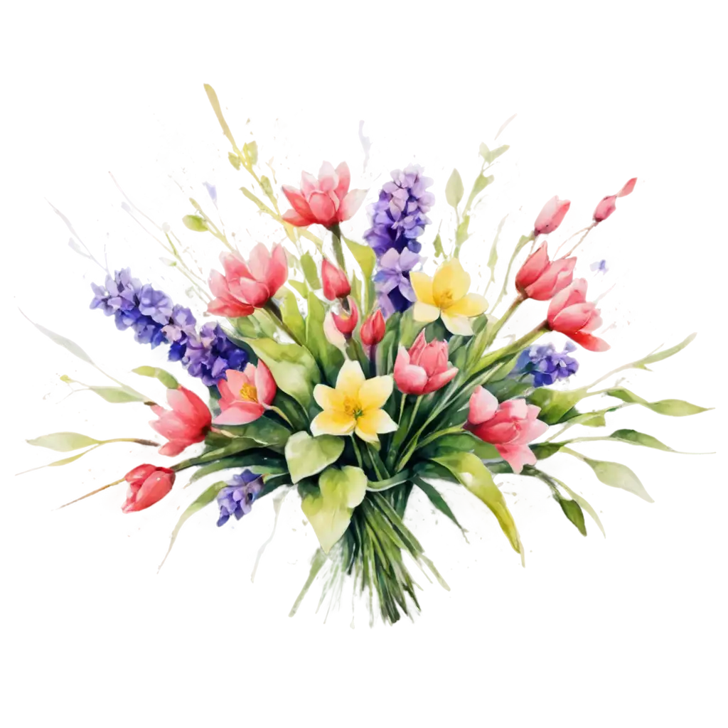 Watercolor-Painting-Spring-Bouquet-PNG-Image-for-Elegant-Digital-Designs