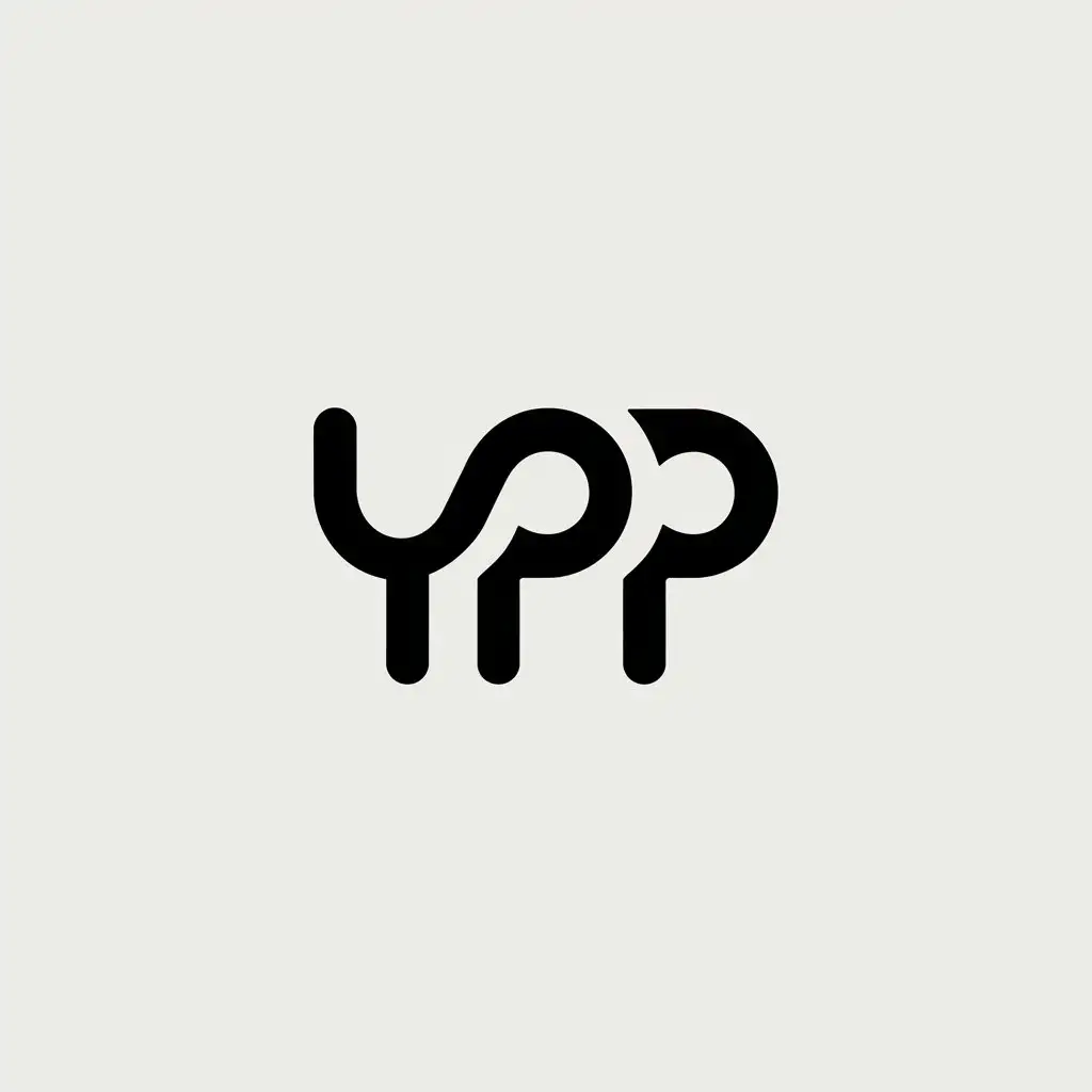 LOGO Design for YPP Minimalistic Vector Logo with Letters for Sports Fitness Industry