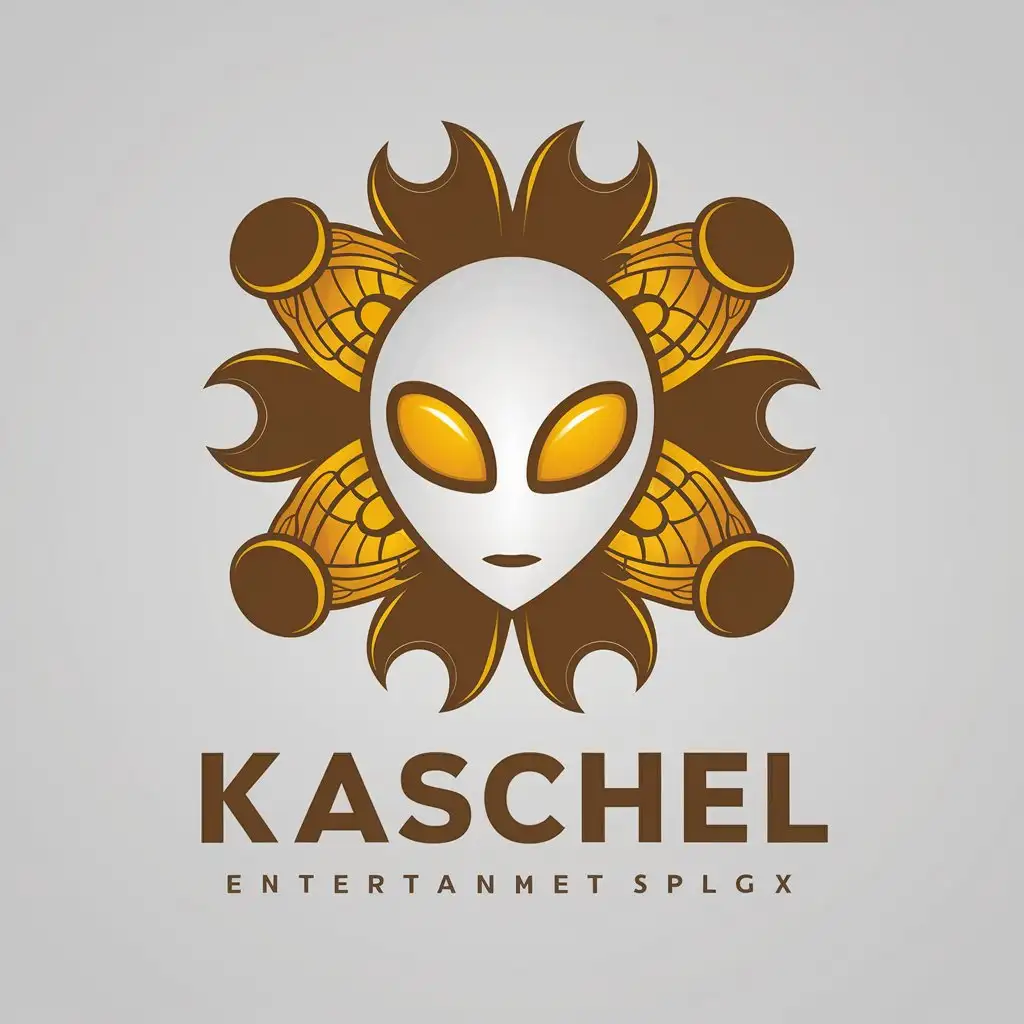 LOGO Design For Kaschel Psychedelic Space Abstract Music Alien Theme