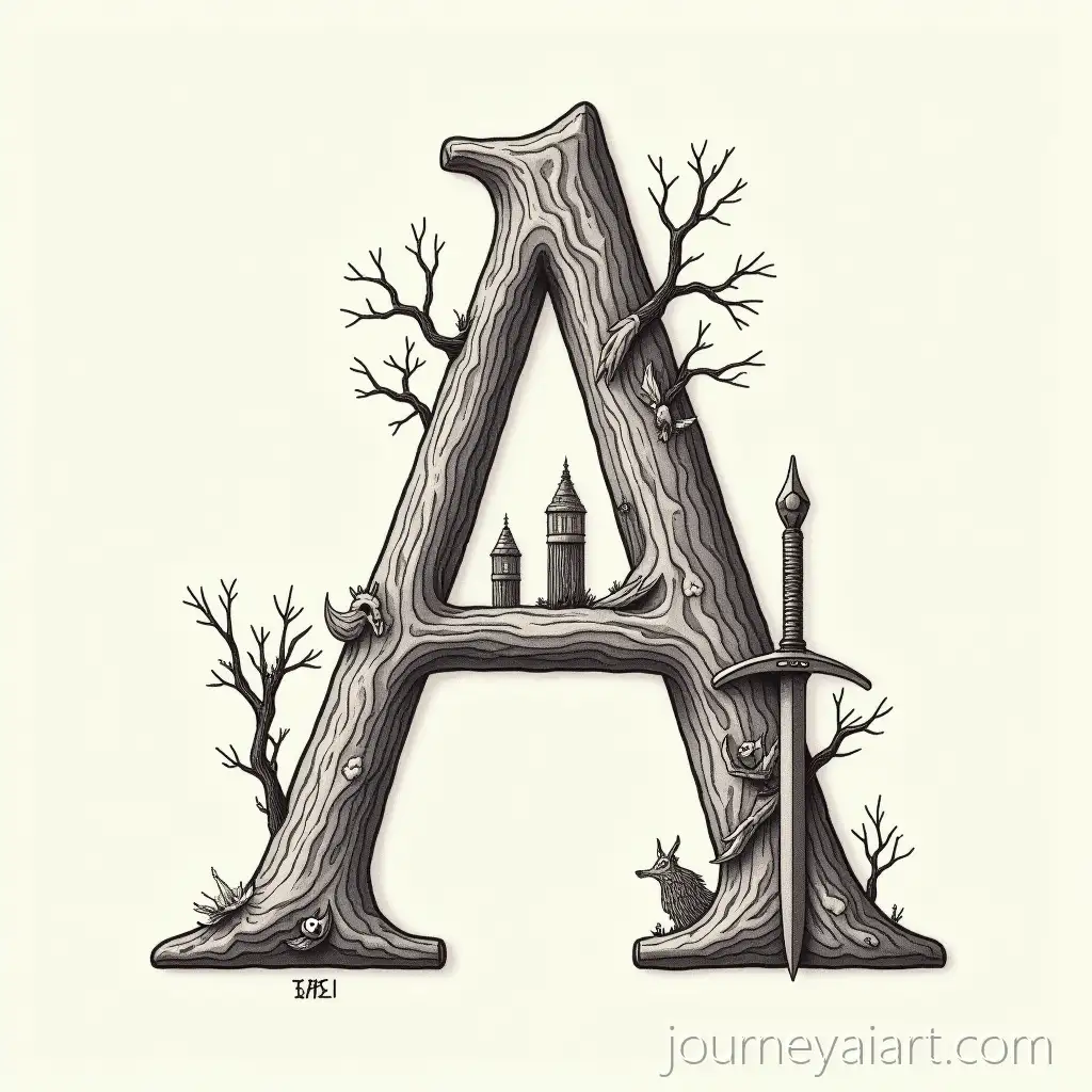 Elegant-Fantasy-A-with-Fireflies-Floating-Castle-andA-merging-worlds-design-Epic-Symbols