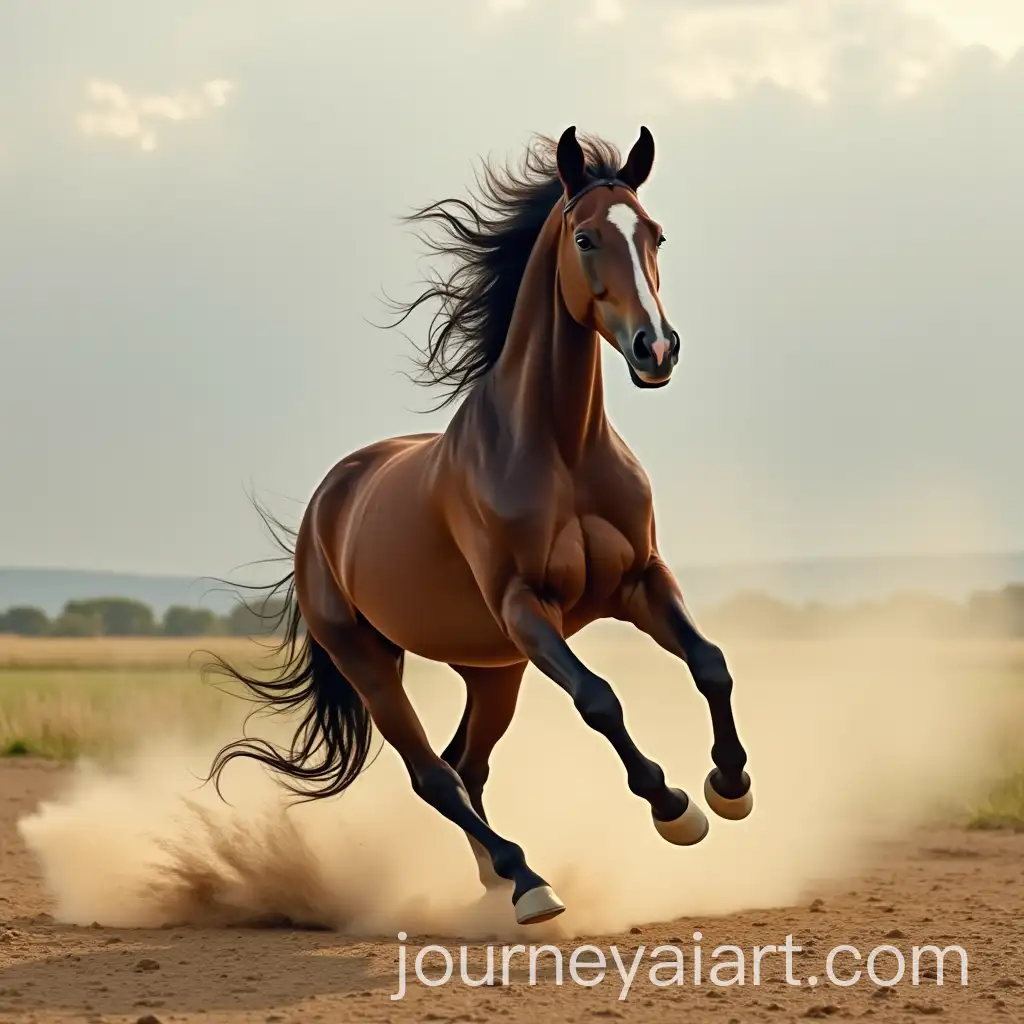Energetic-Horse-Running-and-Jumping-in-Motion