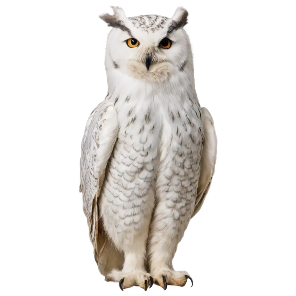 White-Owl-with-Dark-Eyes-PNG-A-Majestic-and-Mystical-Image-for-Multiple-Uses