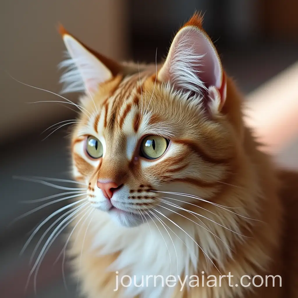 Cute-Cat-Sitting-in-a-Cozy-Indoor-Space