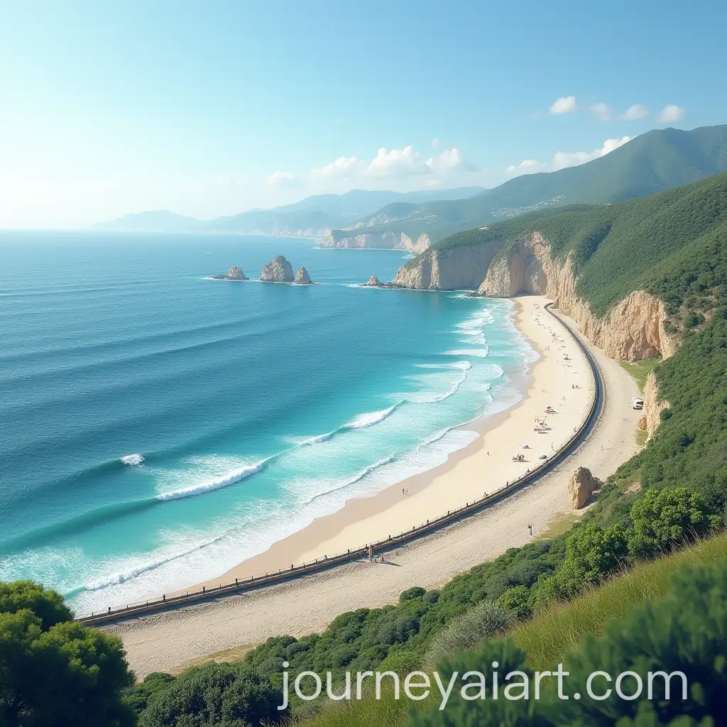 Scenic-Beachside-Road-Bend-with-Ocean-View