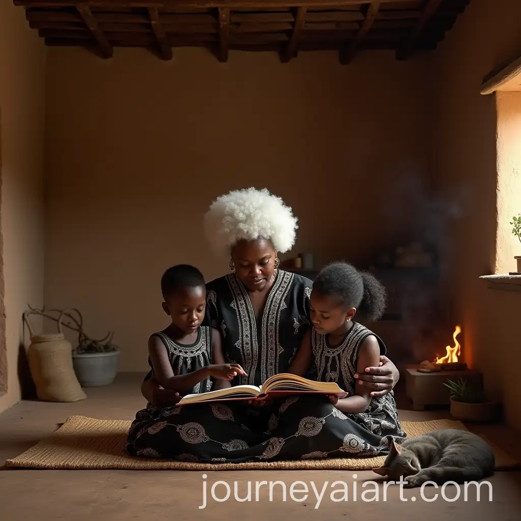 Grandmother-and-Grandchildren-in-a-Traditional-Xhosa-Home-in-Eastern-Cape