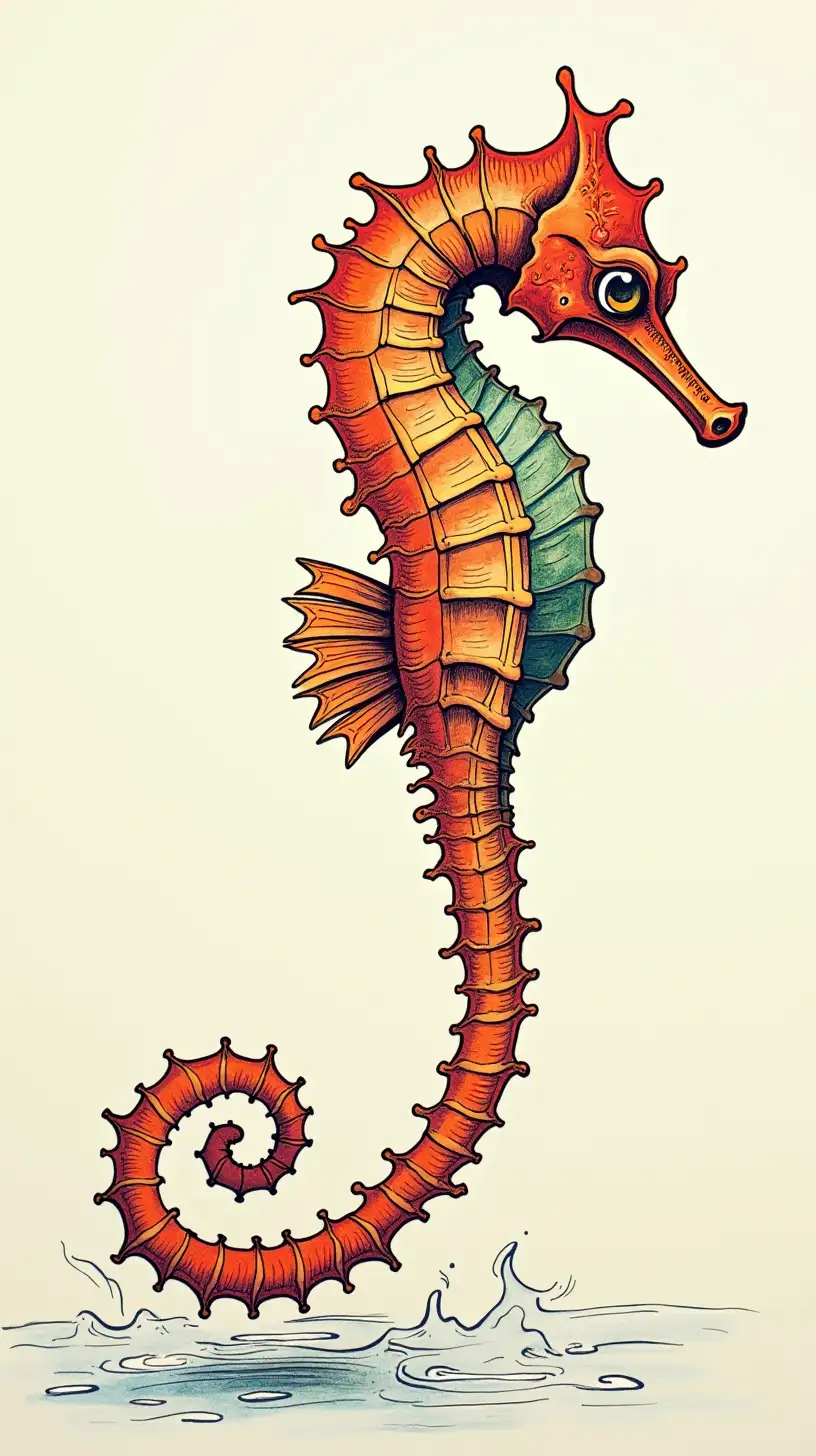 Surreal Seahorse in Natural Gradients