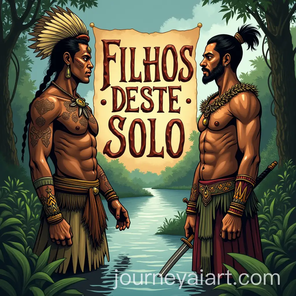 Dramatic-Book-Cover-Featuring-Indigenous-Warrior-and-European-Colonizer