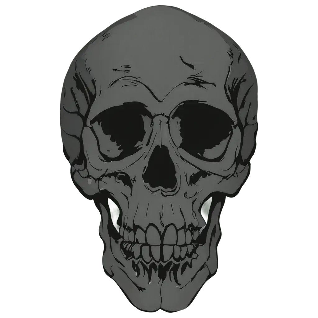 Skull-Vector-PNG-HighQuality-Transparent-Skull-Illustration-for-Versatile-Design-Uses