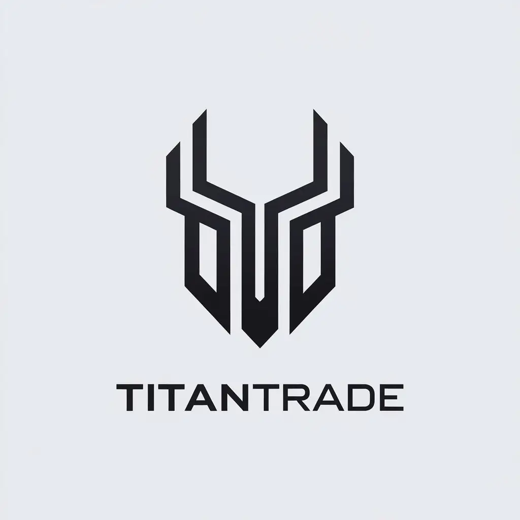 LOGO Design for TitanTrade Minimalistic Vector with Titan Gadget Symbol for Technology Industry