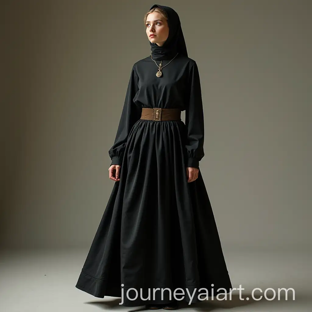 Contemporary-Monastic-Fashion-with-Edwardian-Walking-Skirt