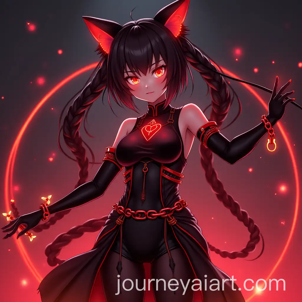 Anime-Neon-Warrior-with-Glowing-Red-and-Black-Chain