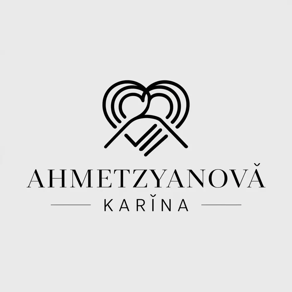 LOGO-Design-for-Ahmetzyanova-Karina-Heart-Symbol-with-Home-Family-Theme