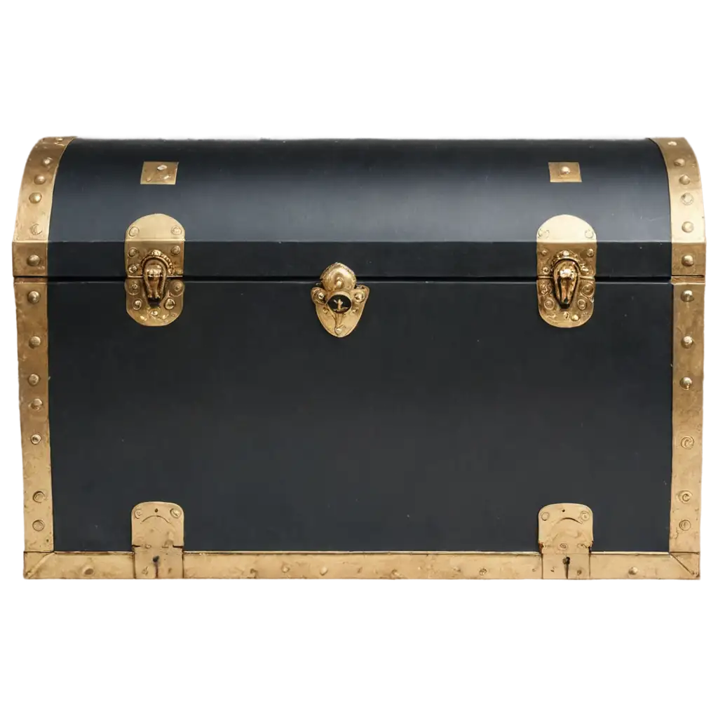 black chest with gold