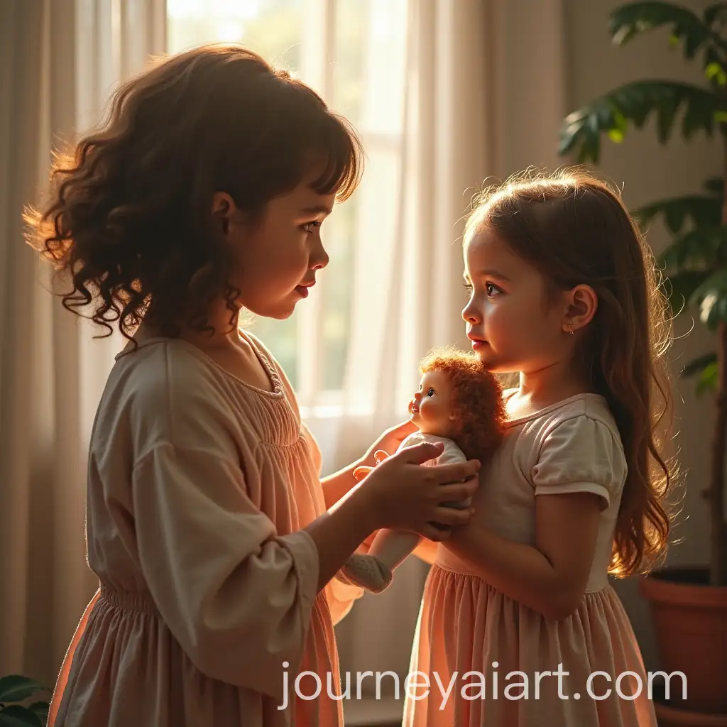 Mother-and-Daughter-Interaction-with-Doll