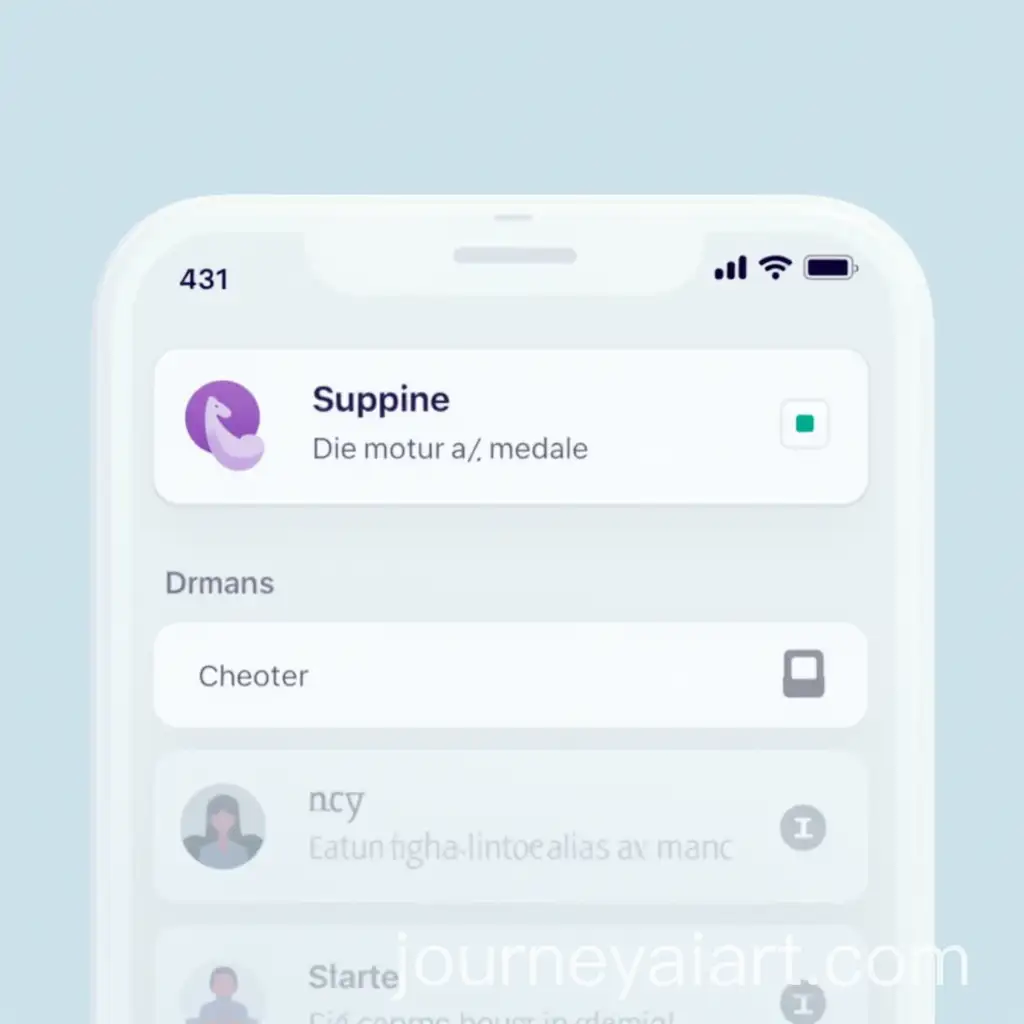 iOS-Medicine-Search-InterfaceAI-Art-Prompt-Expansion-Design-with-Clean-and-Intuitive-Layout