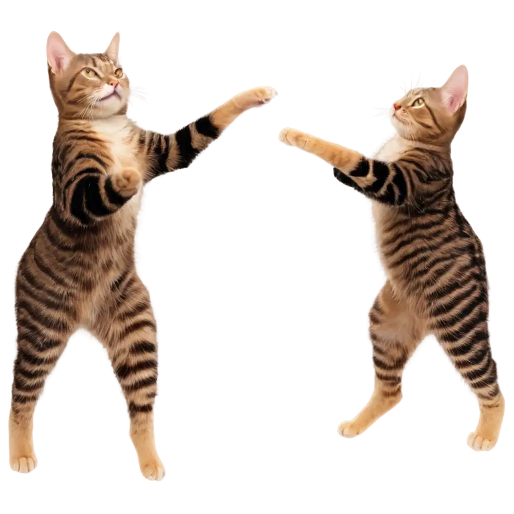 Exquisite-Dancing-Cat-PNG-Captivating-Feline-Grace-in-HighQuality-Image-Format