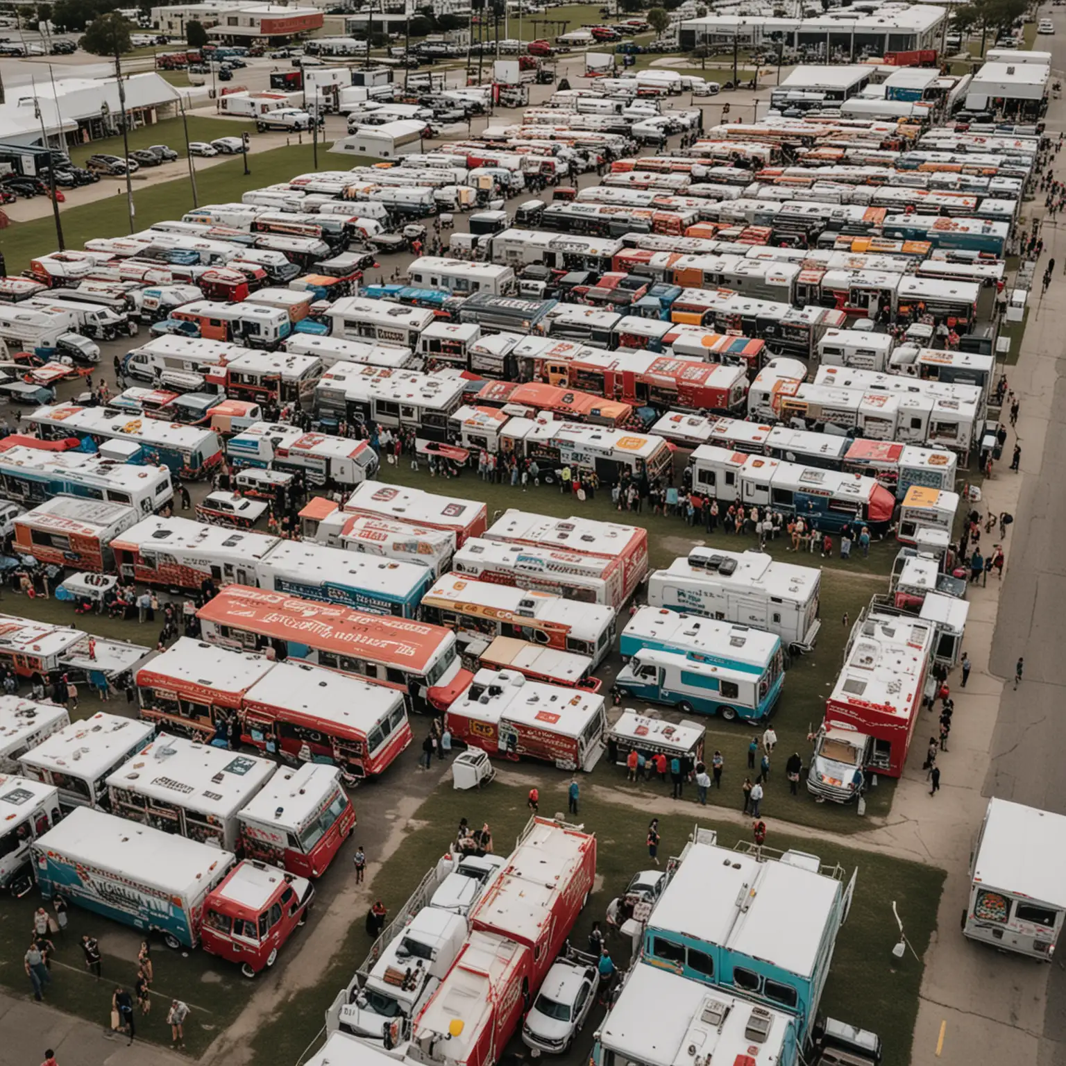 2024 Food Truck Rally with Over 10 Trucks and 5 Trailers at Fairgrounds
