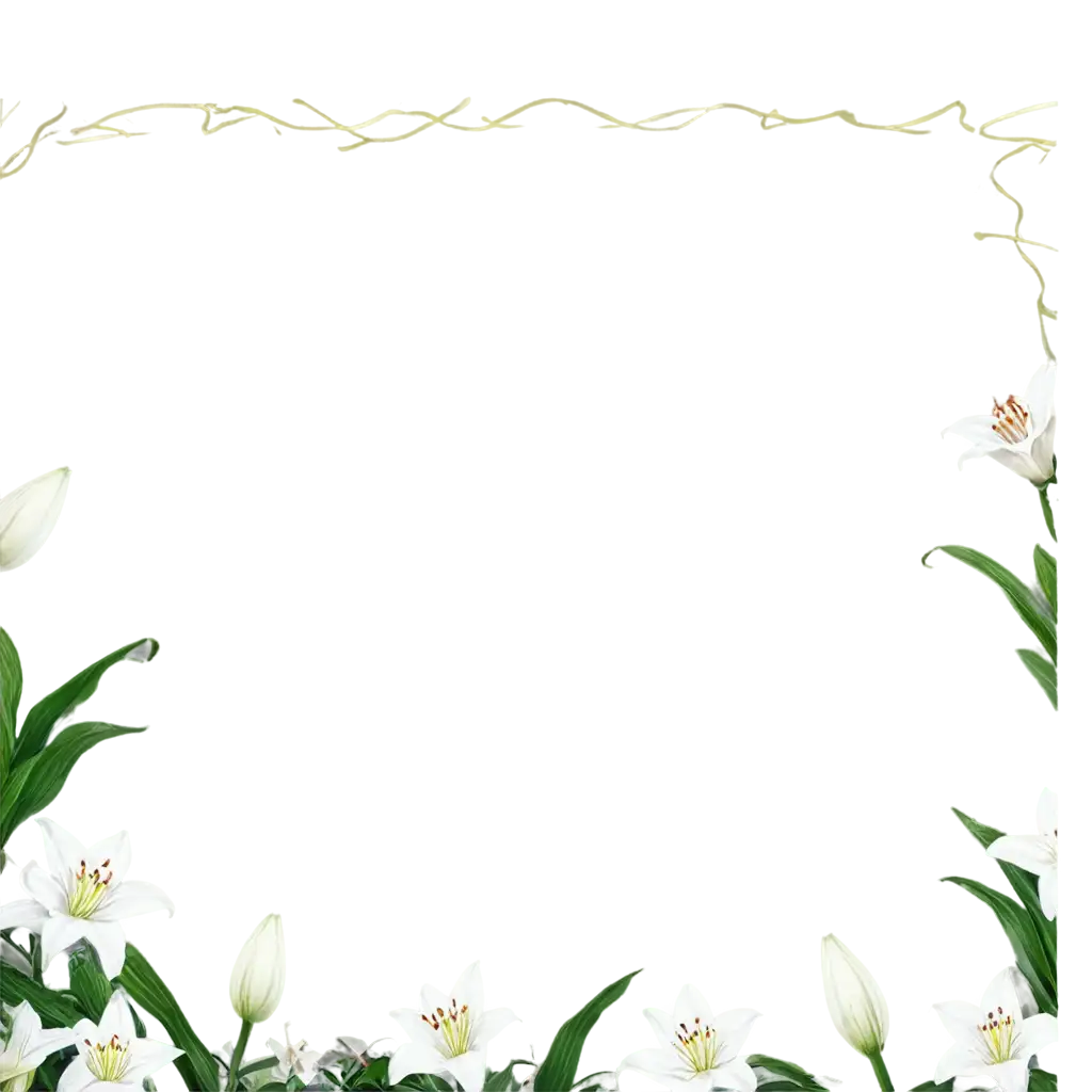 Beautiful-Certificate-with-White-Lilies-PNG-Image-Elegant-Design-for-Various-Uses