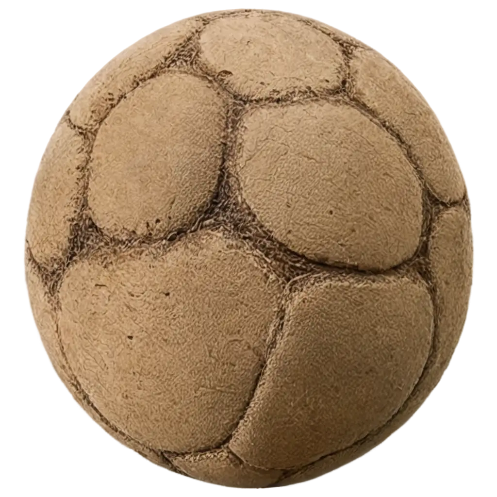 Explore-the-Timeless-Charm-of-an-Old-Classic-Soccer-Ball-and-a-Dirty-Football-PNG-Image