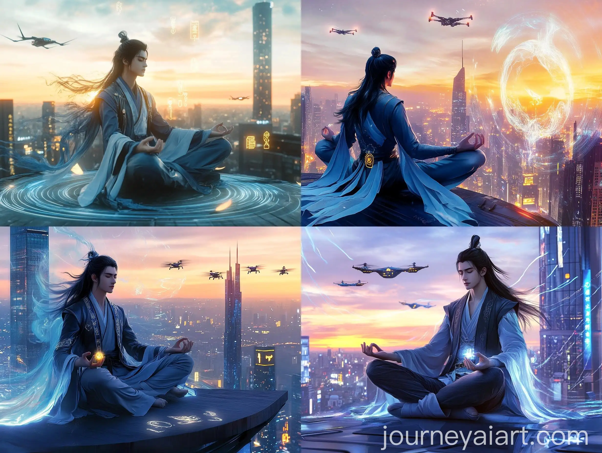 Urban-Cultivation-Futuristic-Meditation-on-a-Skyscraper-Roof