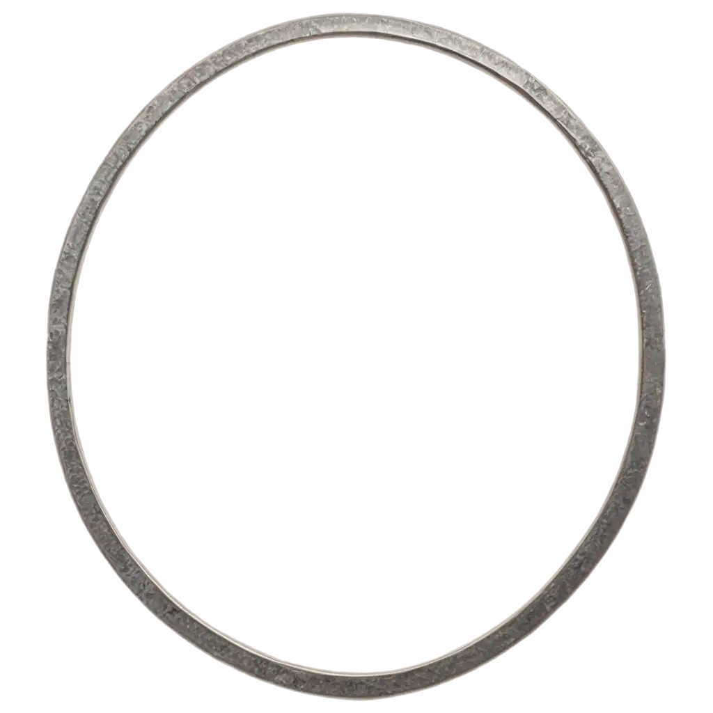 a flat metal ring with rivets, perfect circle