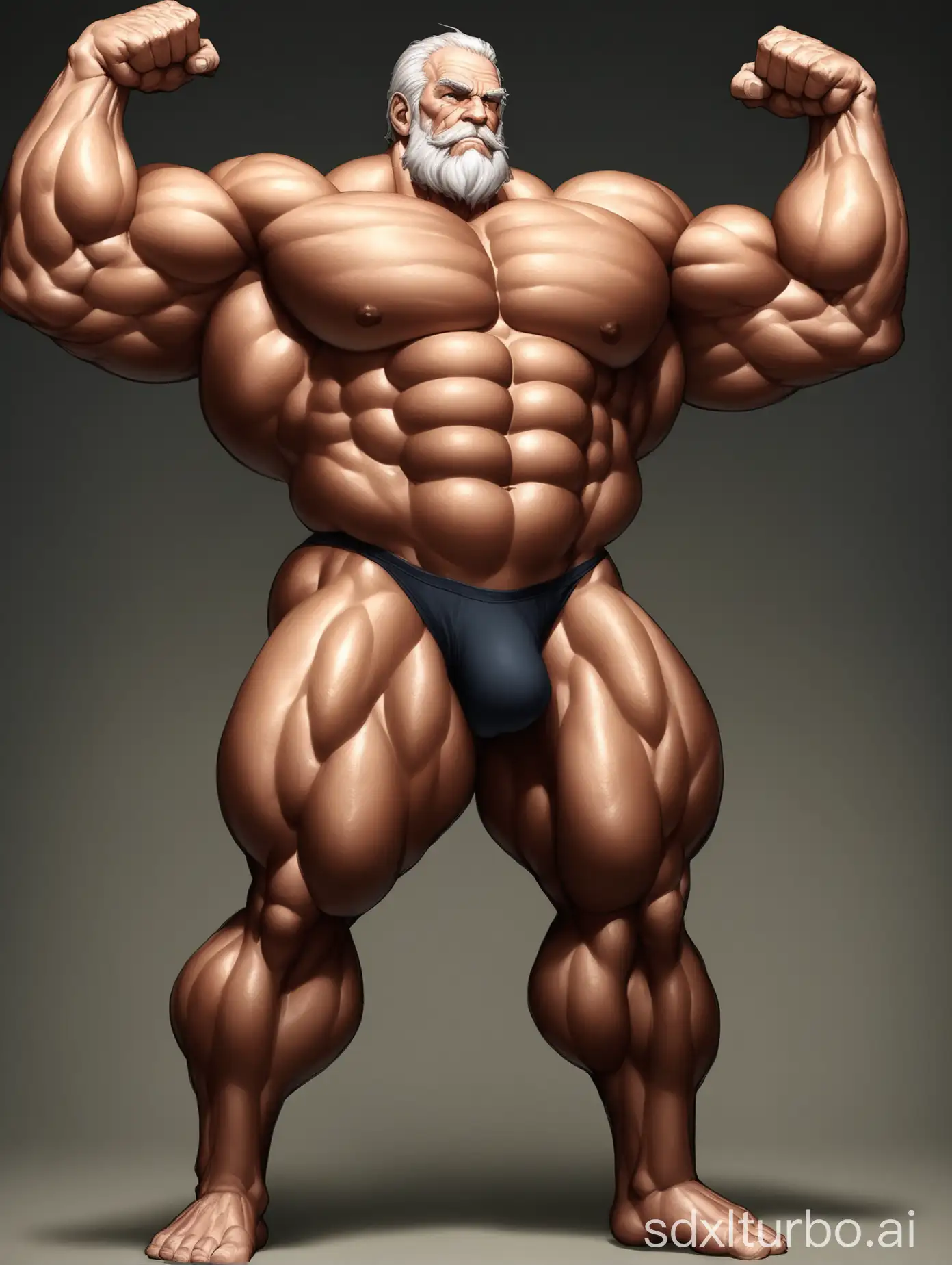 Muscular-Old-Man-Showing-Giant-Biceps-in-Underwear