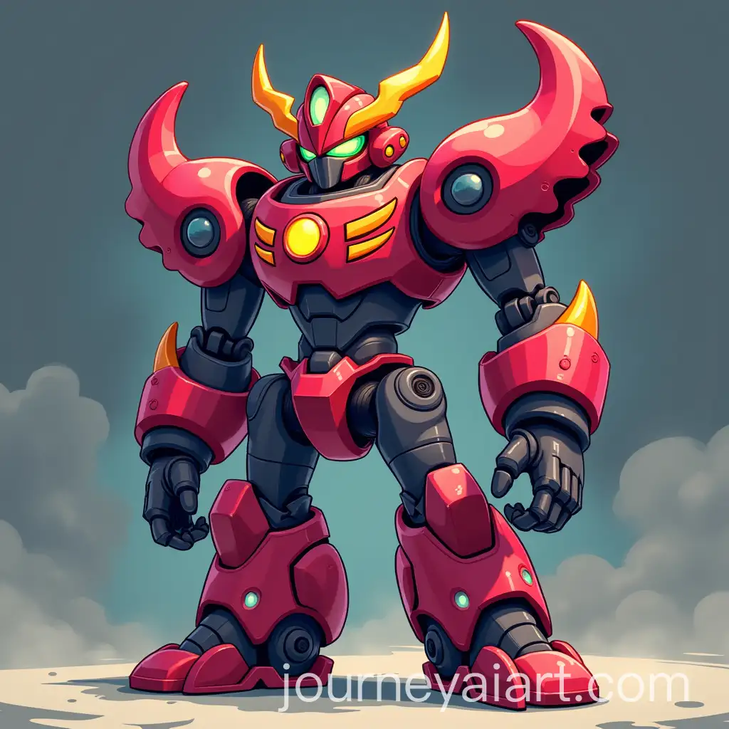 Cute-2D-Illustration-of-the-Hacker-Megazord