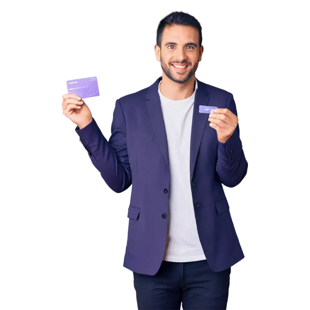 Man-Holding-Purple-Credit-Card-PNG-Image-HighQuality-Visual-Representation