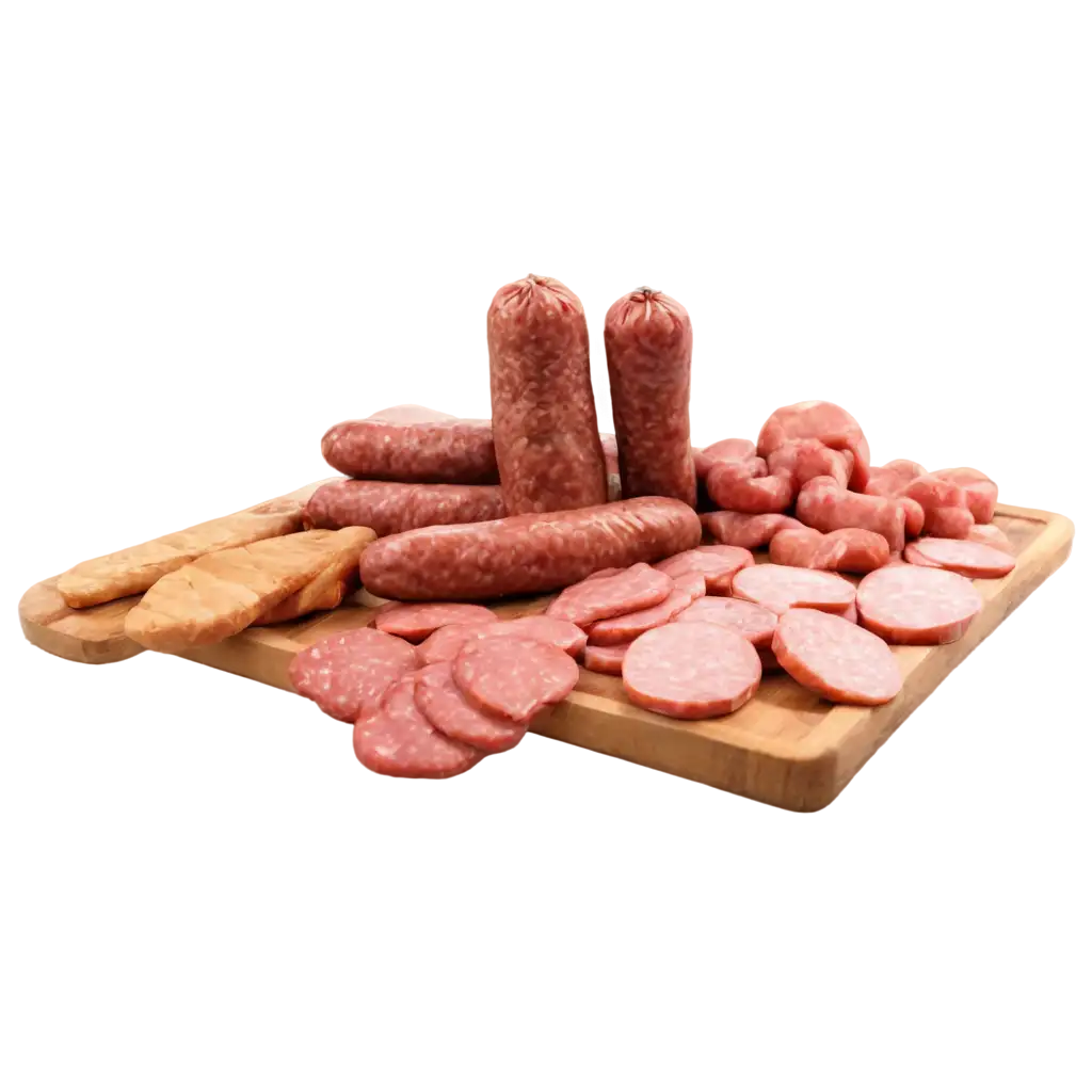 HighQuality-PNG-Image-of-Various-Sausages-and-Meat-Products-for-Culinary-and-Graphic-Use