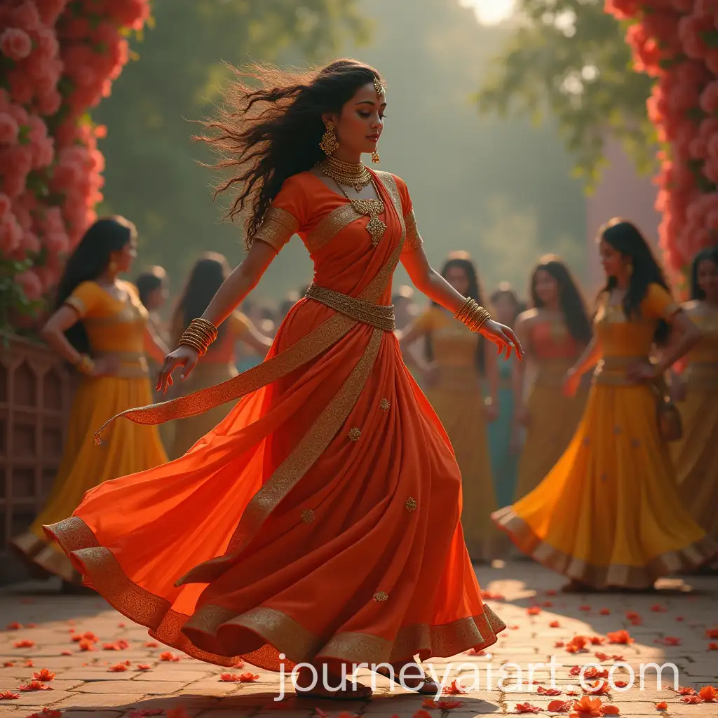 Naina-Dancing-to-a-Bhojpuri-Song-in-Traditional-Setting