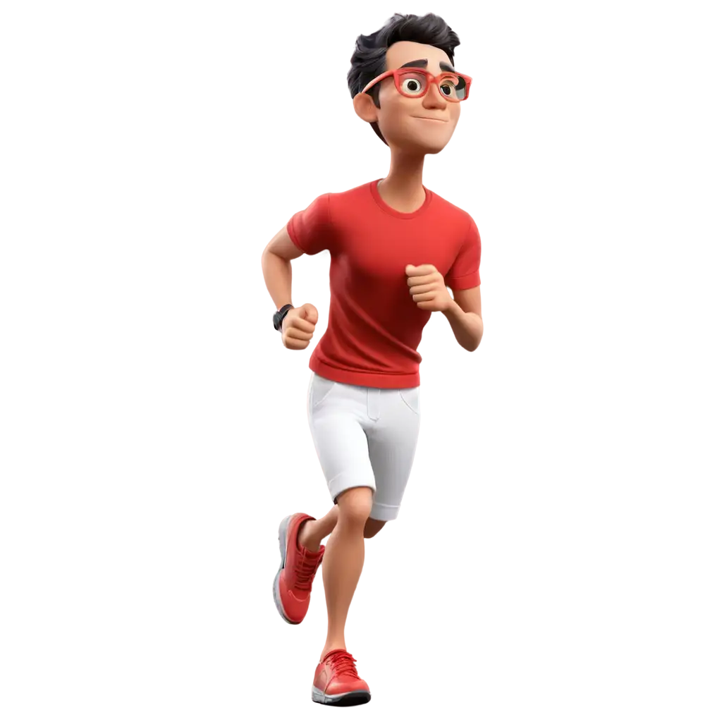 High-Detail-3D-Full-Body-Caricature-PNG-Image-of-a-Marathon-Victory-Pose