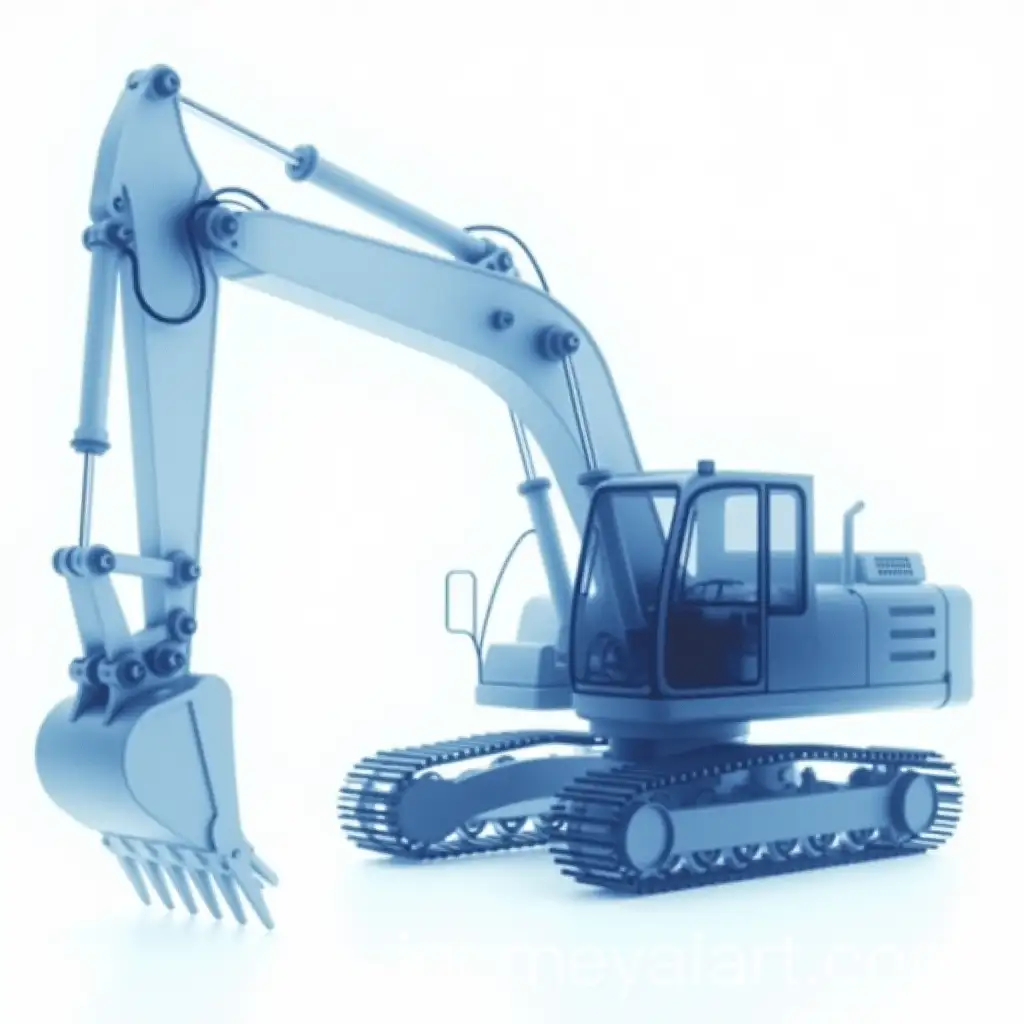 XRay-View-of-Excavator-Wiring-with-Transparent-Blue-Details